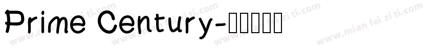 Prime Century字体转换